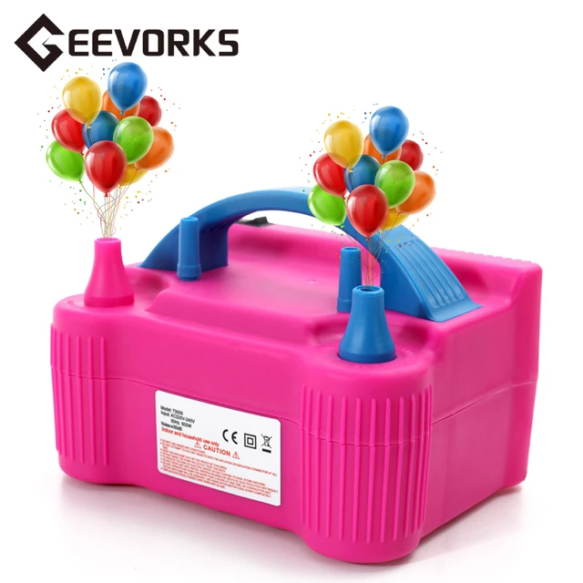 Bomba de aire eléctrica portátil para globos, inflador de alto voltaje,  soplador de globos para fiesta, arco de globos, soporte de columna inflable  - AliExpress