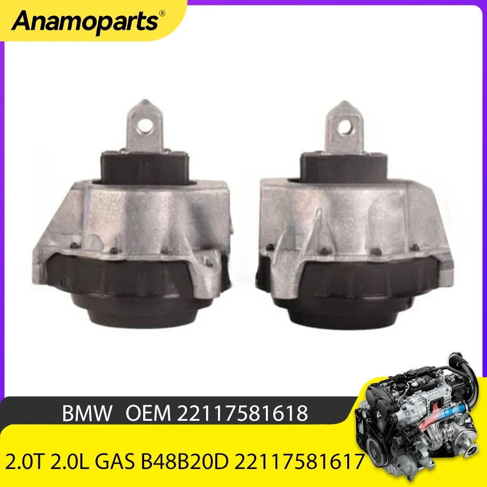 

Engine Part Left Right Trans Motor Mount set Fit 2.0 T L L4 Gas B48B20D B48B20C For 19-22 Brilliance BMW 3 series G20 G28 2.0T