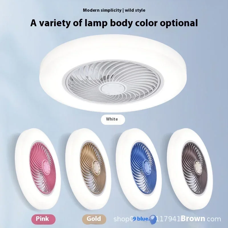 Ceiling Fan Smart Ceiling Fan With Lights Remote Control Bedroom Decor 52cm Air Invisible Blades Retractable Silent ceiling fan,led ceiling fan lights,led fan light