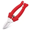 Straight Head Stainless Steel Sawtooth Type Sharp Blade Bypass Pruning Shears PP Handle Garden Shear Pruner Scissors for Bonsai 4