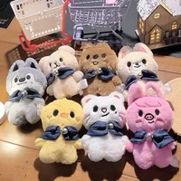 10cm Animal Plush Toys Doll Keychain Cute Soft Stuffed Doll Plush Keychain Peripheral Collection Accompany Gift Toys Game Kids 2
