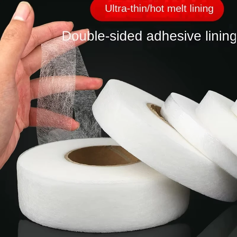 Self Adhesive Pants Hem Tape Non-Woven Double-Side Interlining Adhesive DIY Jean Clothes Length Shorten Sewing Tool 64M/Roll sewing tool