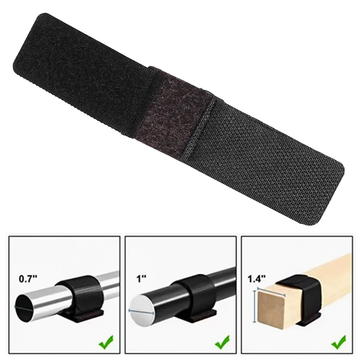 Office Chair Leg Felt Pads Covers Non-Slip Hook and Loop Fasteners Chair Feet Wrap Pads Protectors Hardwood Floor Glides