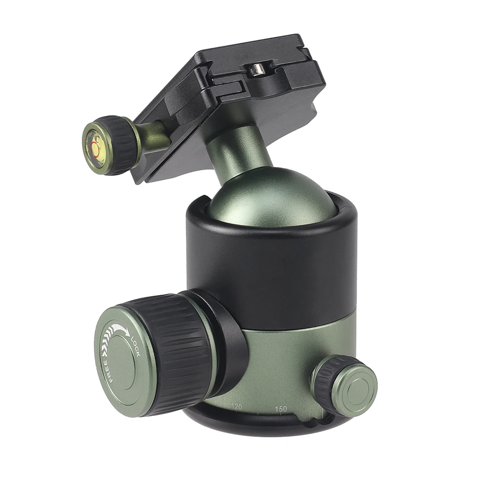 20KG Load Metal Heavy Duty Tripod Ball Head Quick Release Plate 1/4
