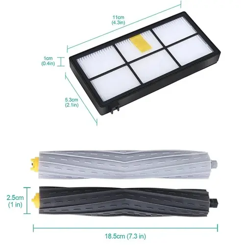 For iRobot Roomba 800 900 Series 860 870 880 890 966 980 Vacuum Cleaner Side Roller Brush Parts Hepa Filter Wheel Replacement - Image 2