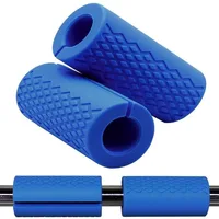2pcs Barbell Dumbbell Grips Thick Bar Handles Silicone Anti-slip Pad Thick Bar Handles Pull Up Weightlifting Fat Grip 1
