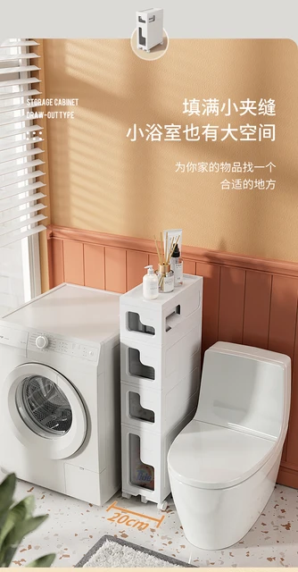 Shelf Floor Bathroom Toilet Toilet Crevice Storage Cabinet Washstand  Cosmetic Locker - AliExpress