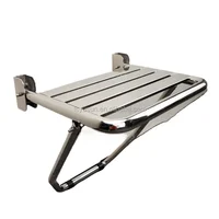 YUSUN Stainless Steel Folding Wall Mounted Shower Seat 1