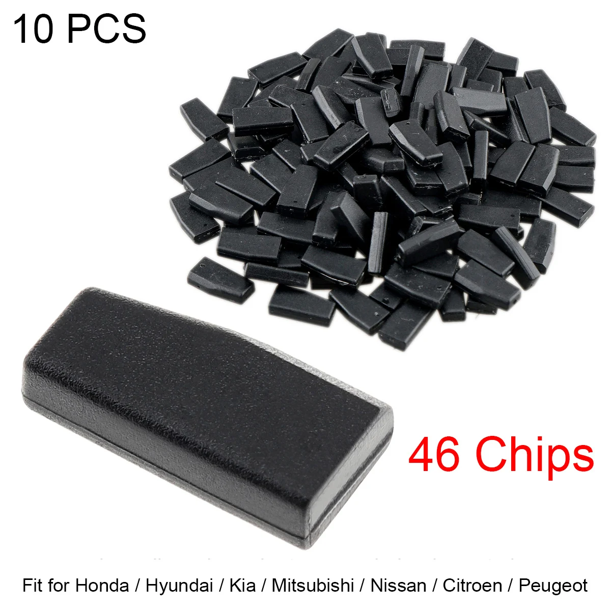 10pcs Blank ID46 Chip PCF7936 Carbon Car Key Transponder Chip for Nis san Hon da Hyun dai Ki a Mitsu bishi Ci troen Peu geot
