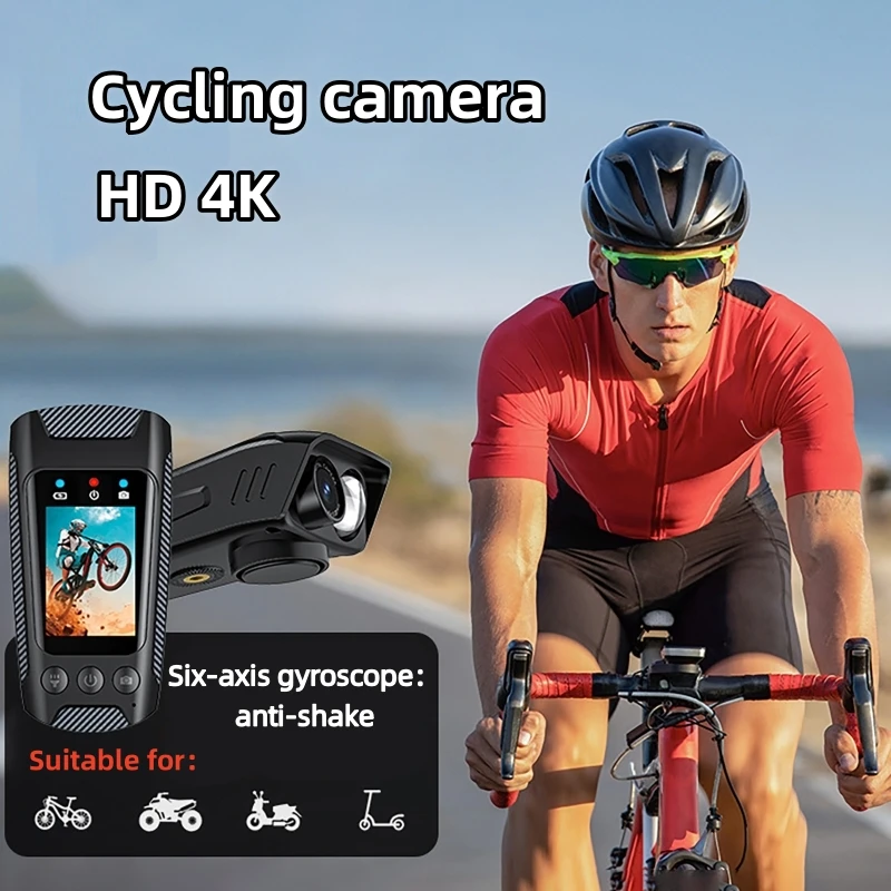 HD 4K 60FPS 액션 카메라 오토바이 자전거 헬멧 스포츠 DV 비디오 레코더 자동차 DVR 블랙박스 야외 자전거 감시
