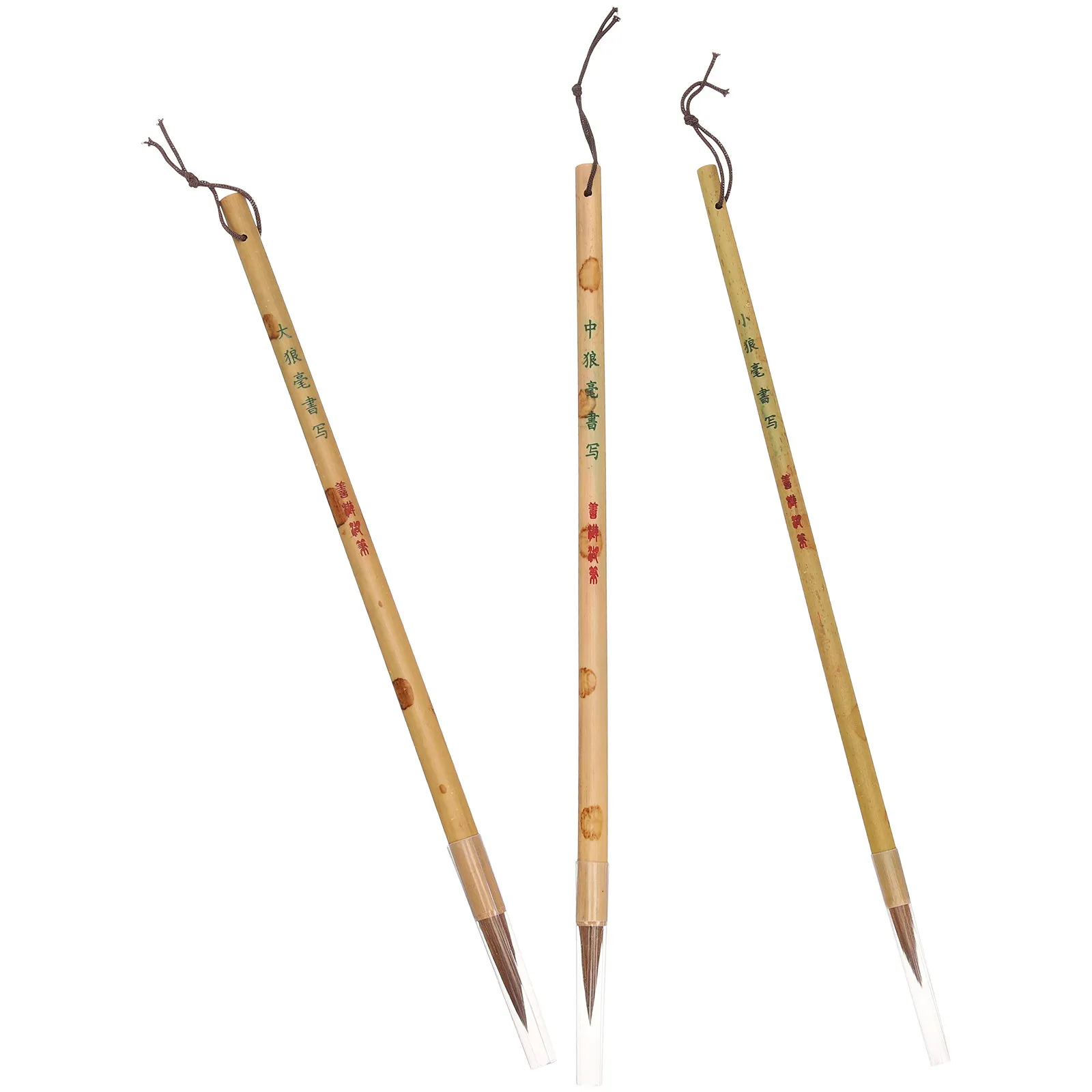 3Pcs 중국 서예 브러쉬 펜 초보자를 위한 프리미엄 헤어 리텐션 부드러운 필기 초보자 전문가 수채화 그림