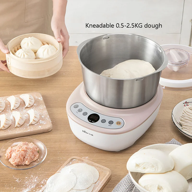 

Household Stand Mixer Dough Kneading Machine Dough Mixing Machine Intelligent Timing Stainless Steel Food Mixing Machine
