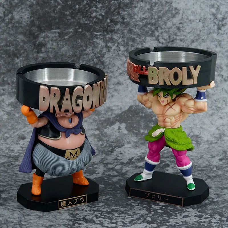 

Dragon Ball Series Animation Model Ashtray Hand Devil Brolie Devil Fat Buo Ashtray PVC Statue Decoration Furniture Toys Gifts