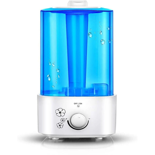 Humidificador silencioso de niebla fría, humidificador de aire pequeño de 2  litros, adecuado para dormitorio/sala