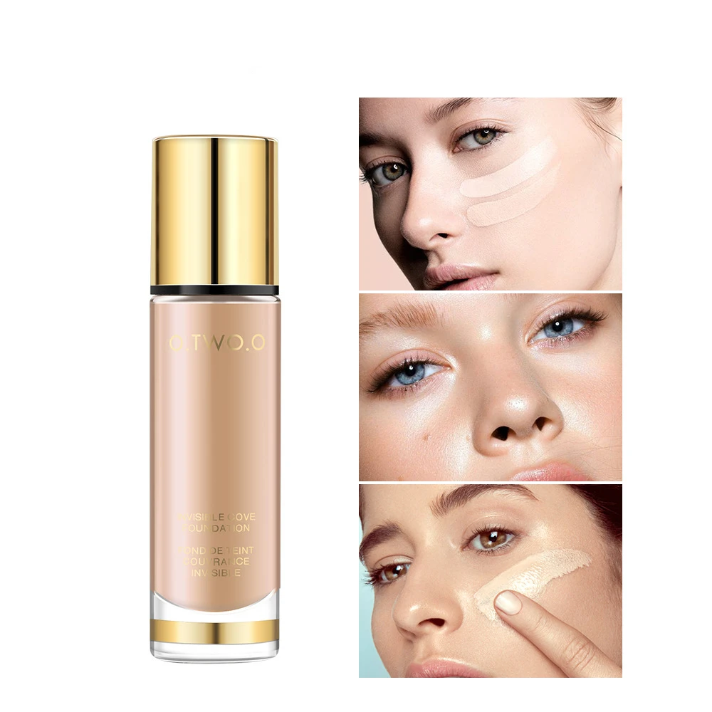 Face Liquid Foundation Cream Invisible Full Coverage Make Up Concealer