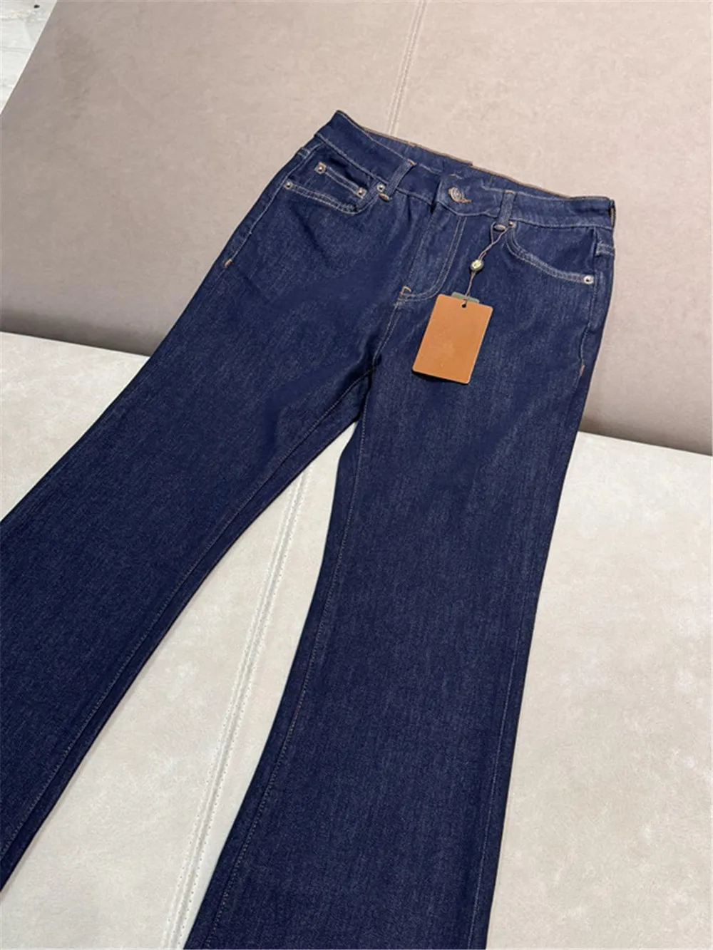 Spring Summer New Slim-Fit Flared Stretch Jeans 3