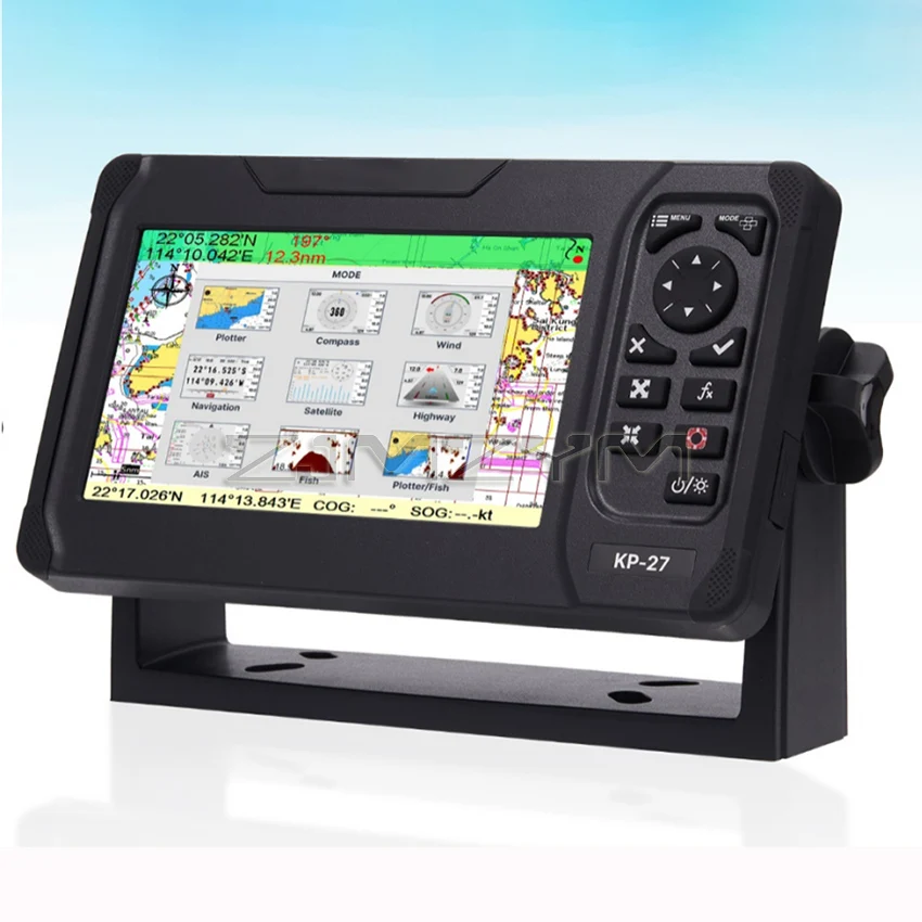 KP-27 Marine GPS Chart Plotter Boat GPS SBAS Navigator Locator Display Function Ship Marine Navigator Boat Accessories