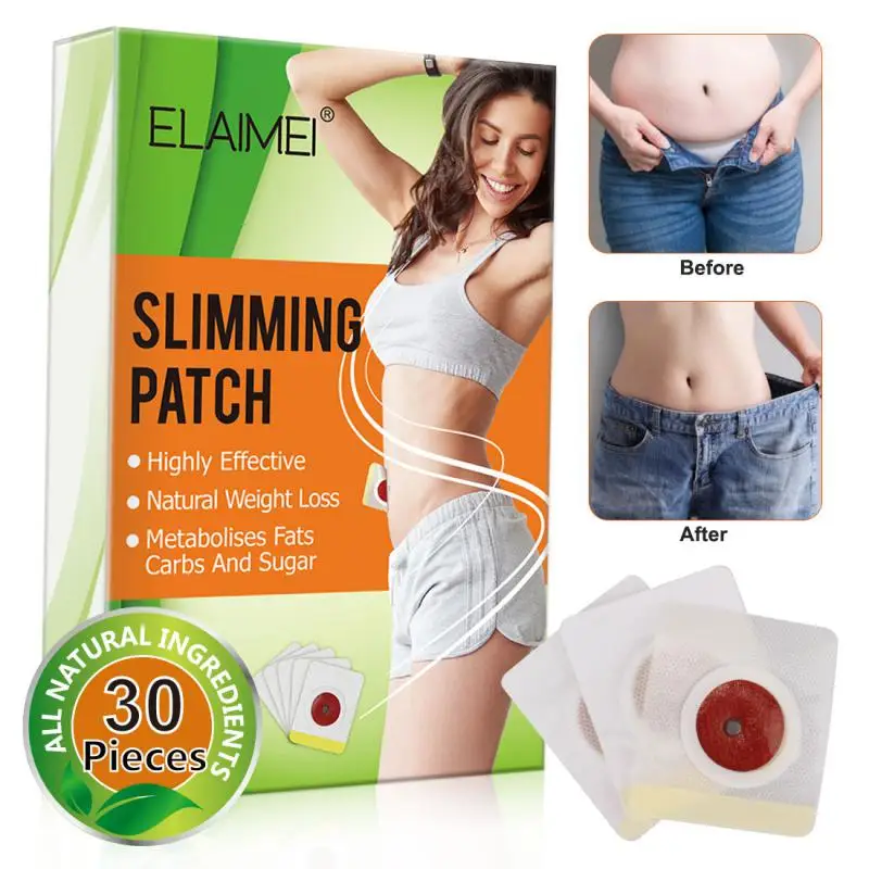 30Pcs/Box Slimming Navel Sticker Weight Lose Products Slim Patch Burning Fat Patches Body Shaping Slimming Patch Health Care 