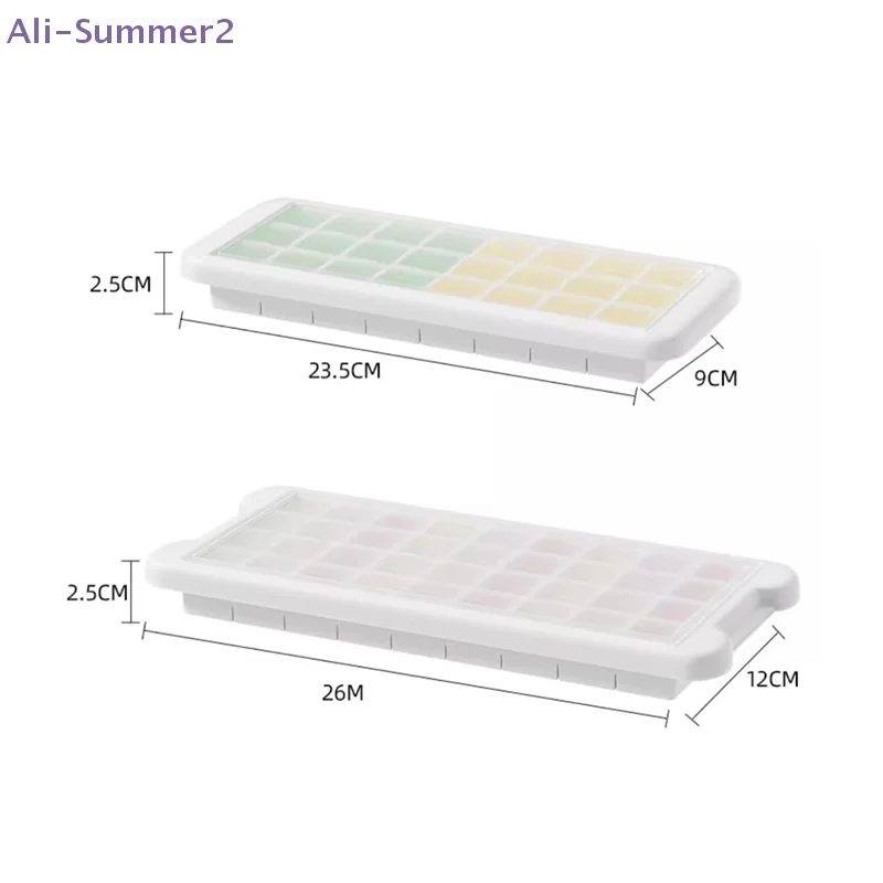 Enhanced Ice Cube Tray with Lid - Easy-Release Silicone Mold