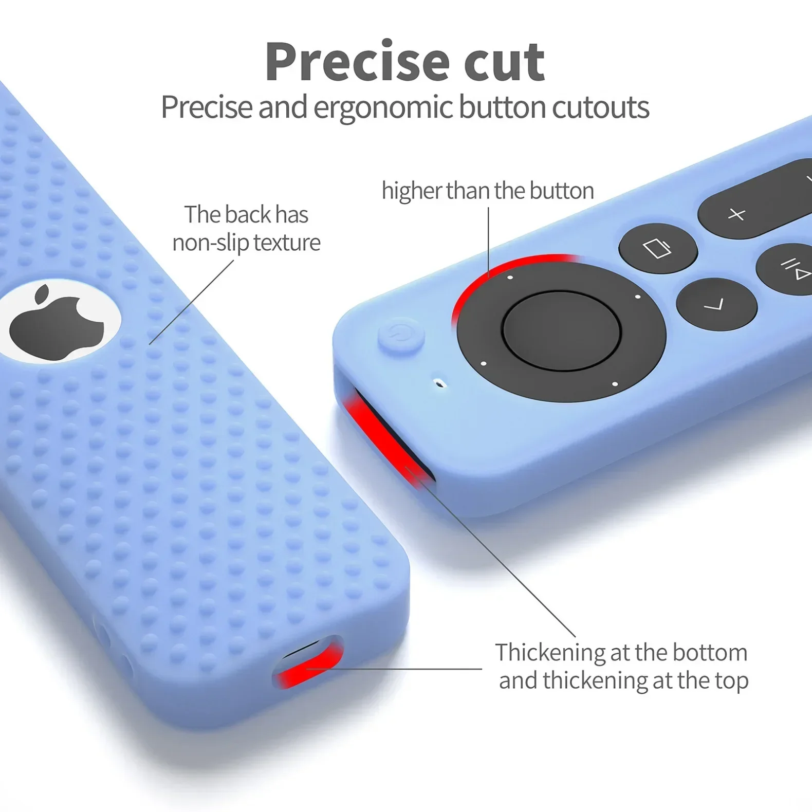 Silicone Cover For Apple TVRemote (2nd Gen) 2021 Remote Controlcontrol Protective Case For TV 4K apple tv 5