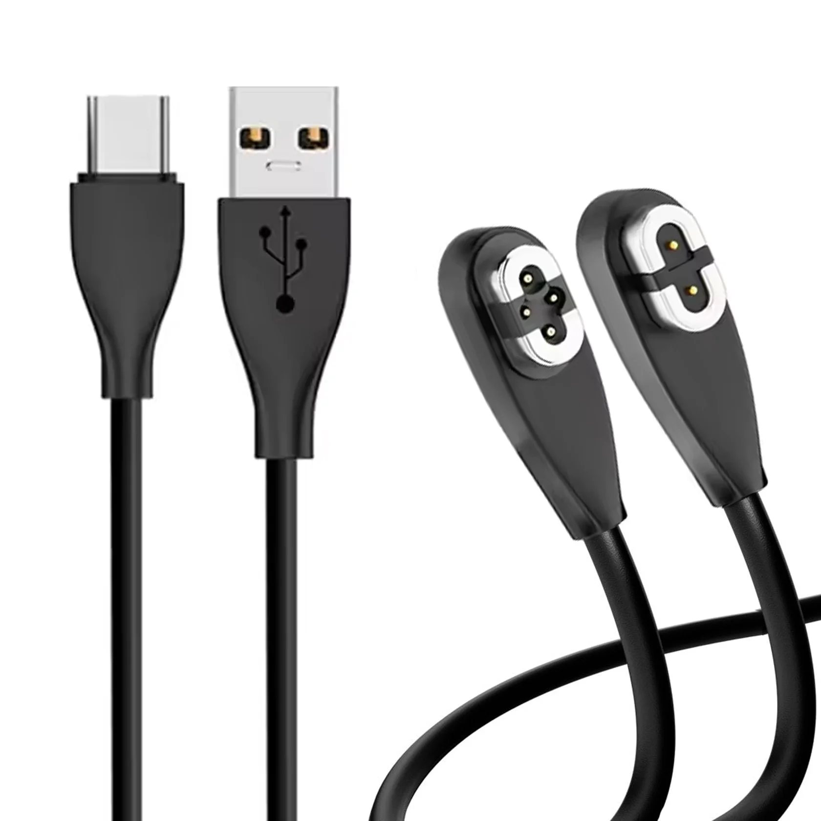 Shokz OpenSwim Pro S710용 1M USB Type C 충전기 케이블 Aftershokz Aeropex AS800/S803/S810 OpenRun용 자기 충전 어댑터