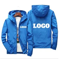Veste d'automne avec Logo de marque personnalisé pour homme, coupe-vent chaud et imperméable, vêtements décontractés, grande taille 6Xl, vert, noir, rouge, pour l'extérieur 4