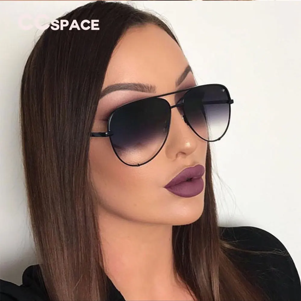 Luxury Oversized XL Pilot Sunglasses - Vintage Designer Women's Shades with UV400 Protection