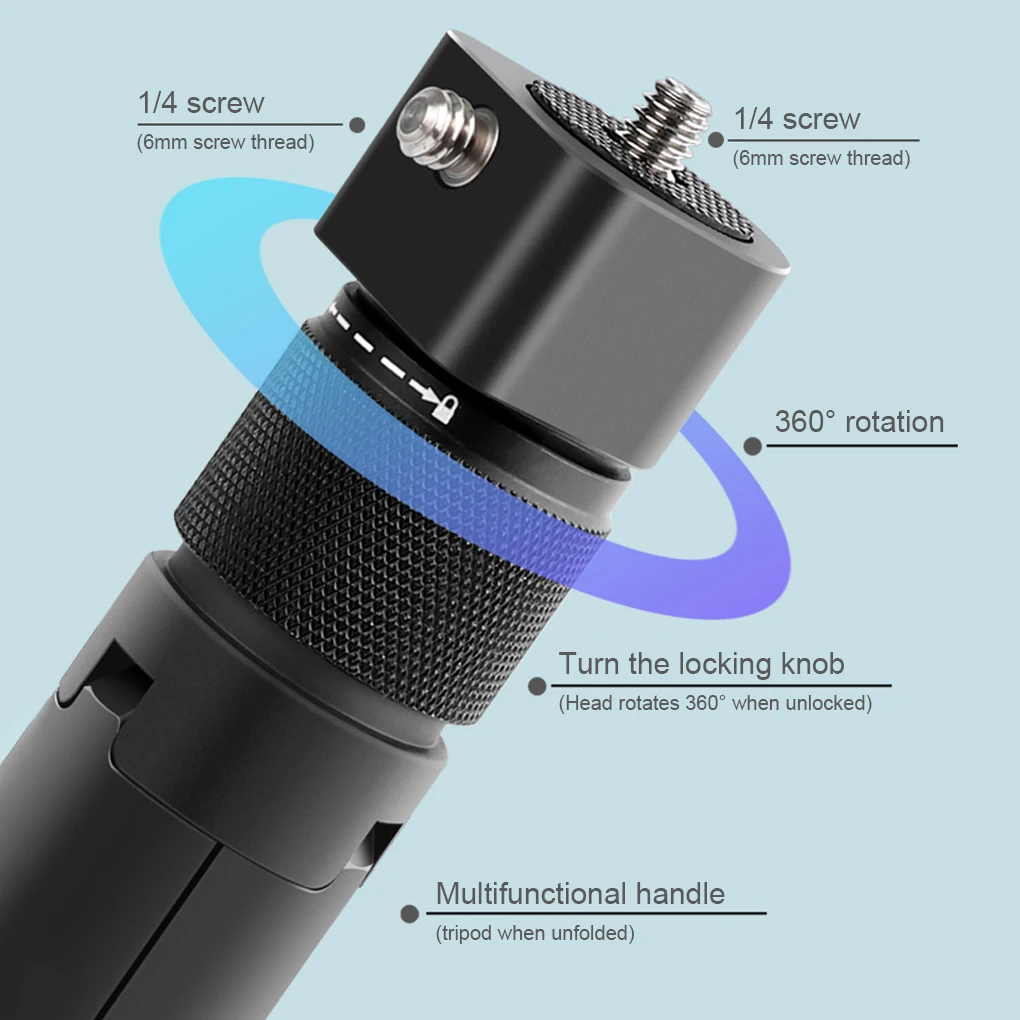 라이브 스트리밍 스포츠 카메라 셀카봉, 여행용 휴대용 핸드헬드 모노포드 삼각대, 사진 교체, Insta360 One R