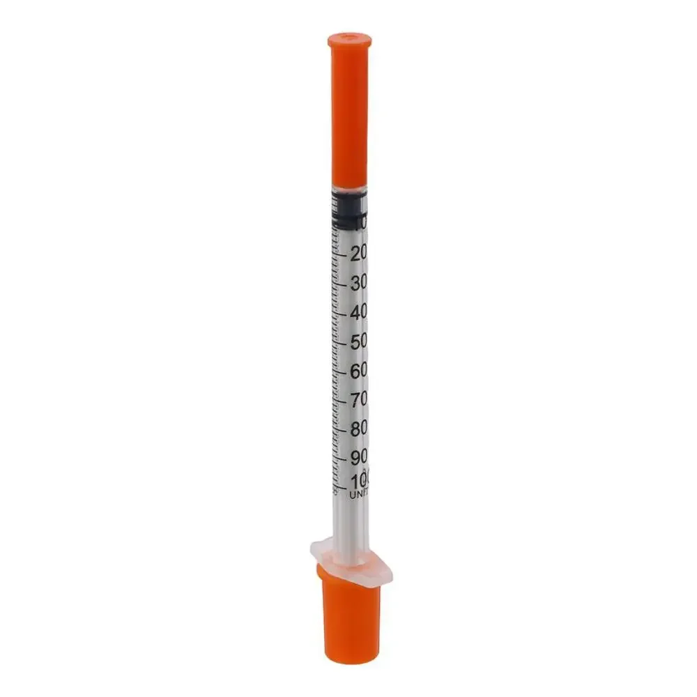 Reusable Syringe Disposable Syringe Manual Push Syringe 1ml Feeding Device 13mm Straight Tip Needle 10/20pc