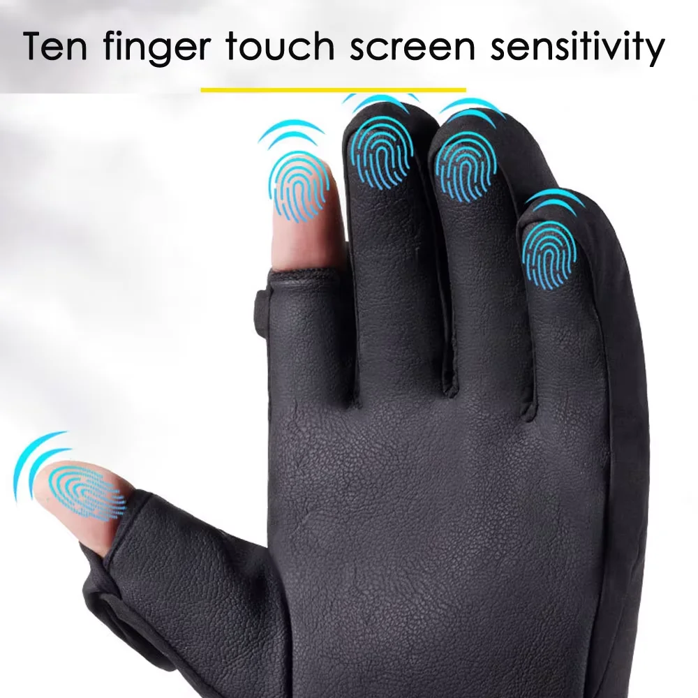 Outdoor Winter Cycling Gloves Touch Screen Motorcycle Gloves Windproof Sports Riding Ski Waterproof Running