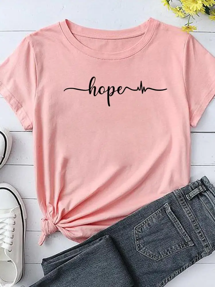 

Letter Style Trend 90s Summer Tee Women Lady Print Clothing Fashion Casual Cartoon Tshirts T-Shirt Graphic T Top