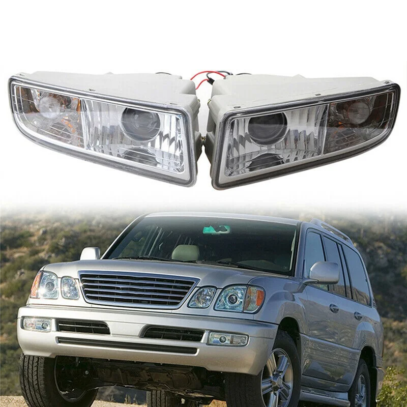 트렌드 프론트 범퍼 안개등 운전 램프 세트 1 쌍 왼쪽 및 오른쪽 할로겐 Lexus Lx470 81040-60020 1998-2007