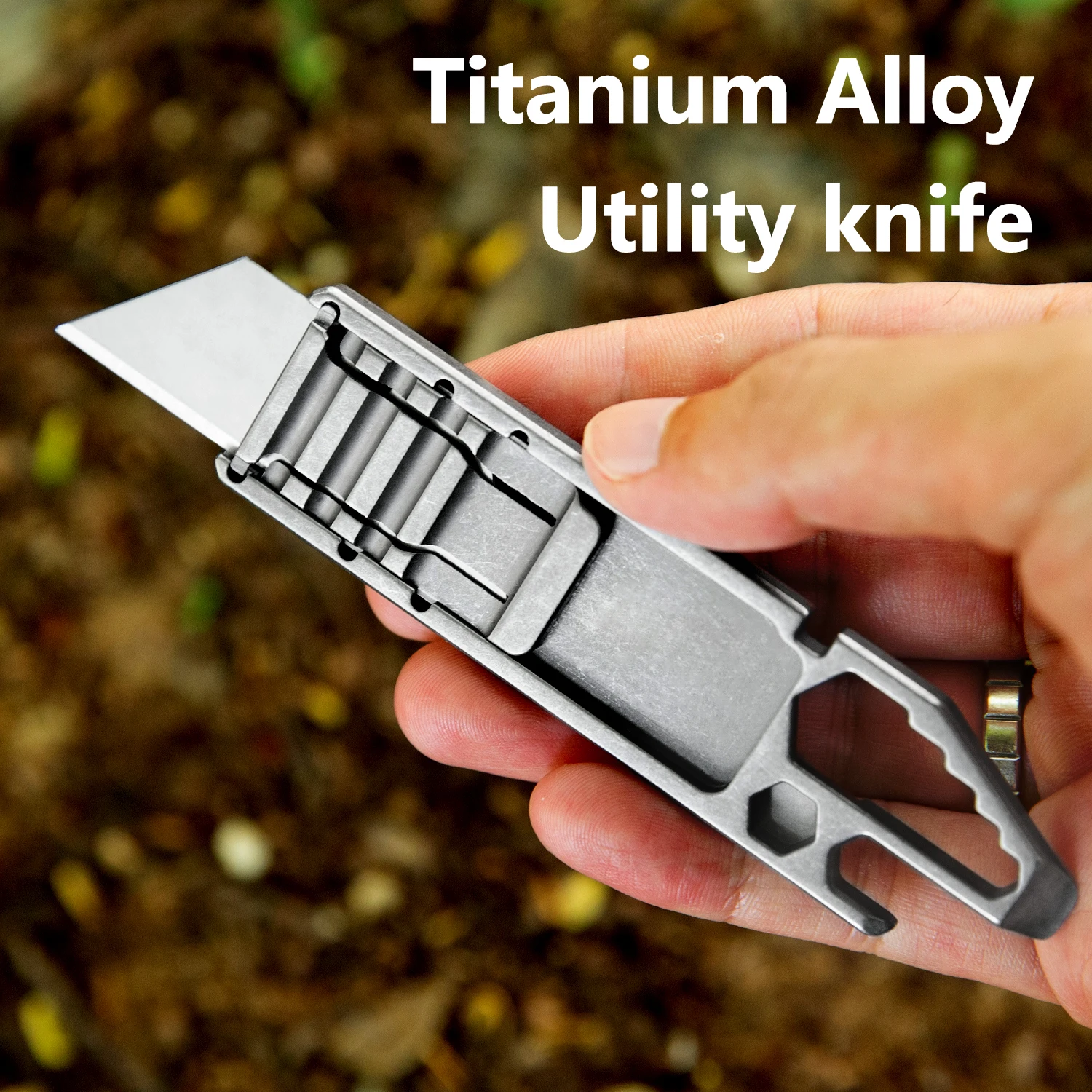 Titanium Alloy Multifunctional Tool Knife Outdoor Camping Portable EDC Cutting Tools Cut The Rope Bottle Opener Self Defense