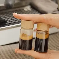 Dispensing Bottles Glass Sealed Spice Jars Transparent Storage Tank with Wood Lids Food Storage Sealing Jar Storage Tool 2