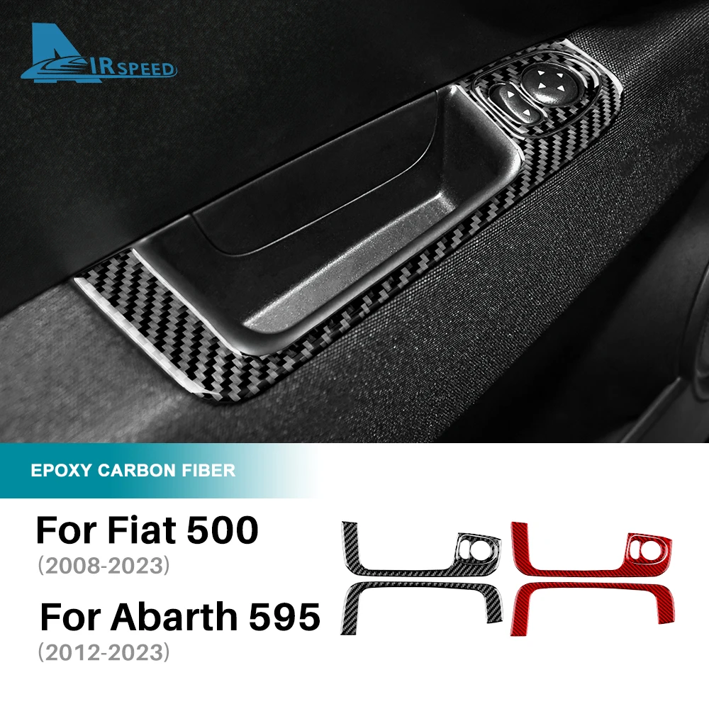 Echte weiche Kohlefaser für Fiat 500 2008–2011 Abarth 595 2012 2013 2014 2015–2018 2019 2020 2021 2023 Abarth 695 2017–2023 Trim