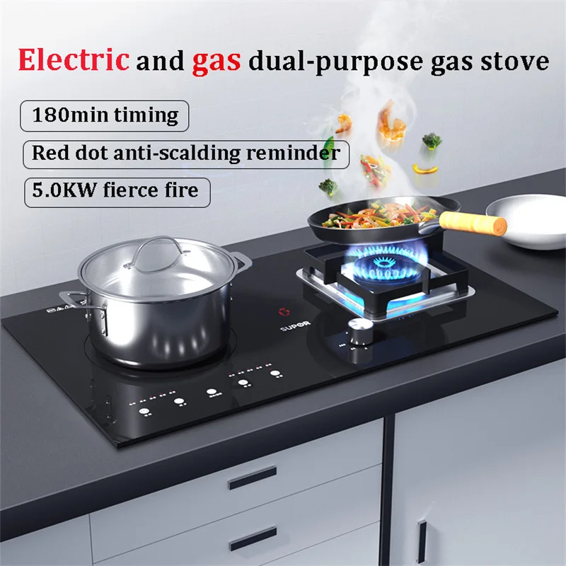 Household Built-in Electric Dual-purpose Gas Stove Induction Cooker Natural  Gas/Liquefied Petroleum Gas Single-burner Stove - AliExpress