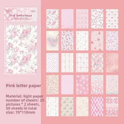 50 - Piece Decorative Journaling and Scrapbooking Paper Set (D)