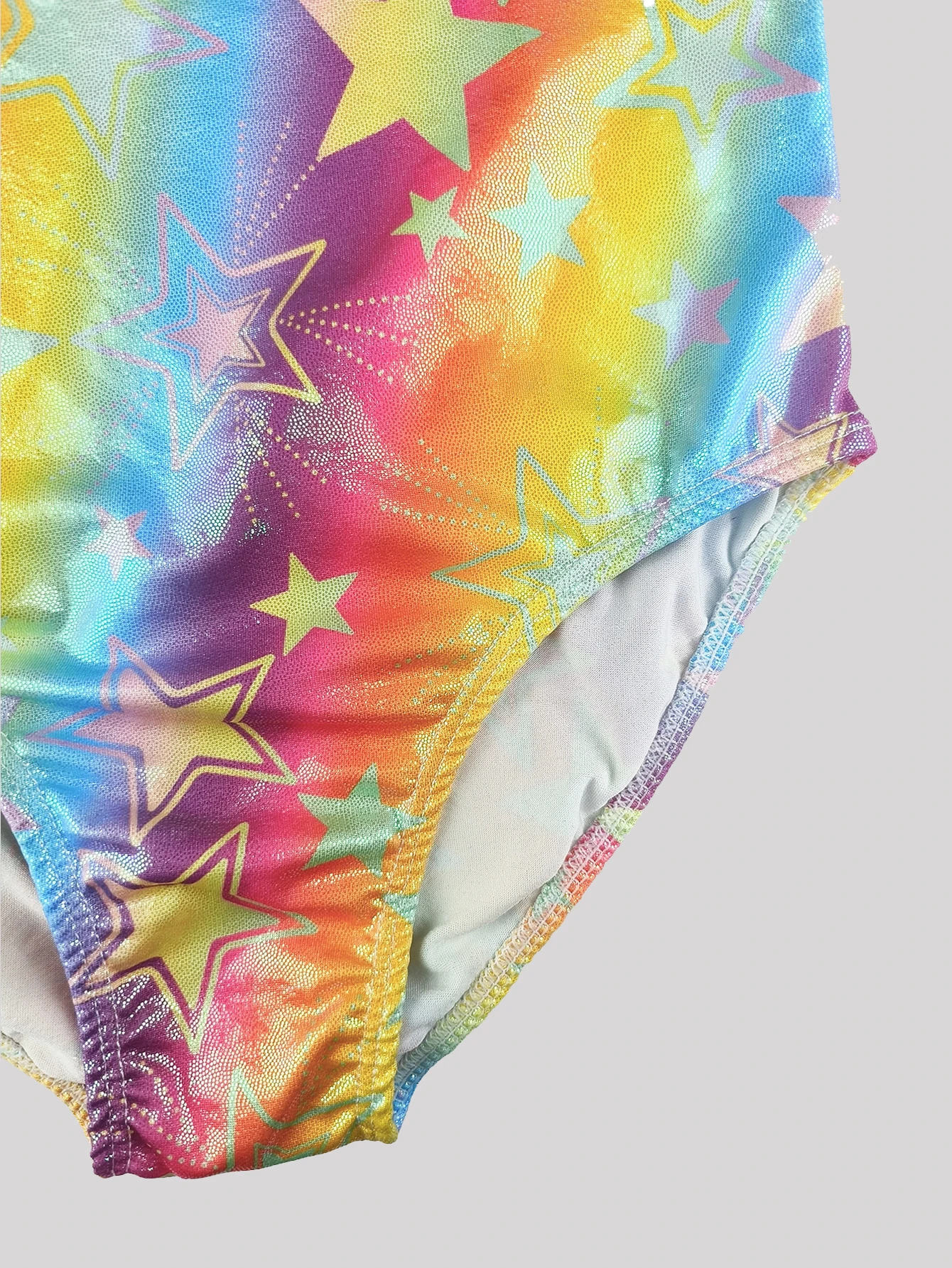 Gymnastics Leotards for Girls Todder Colorful pentagram SleevelessTank Leotard Kids Dancewear Activewear Random color
