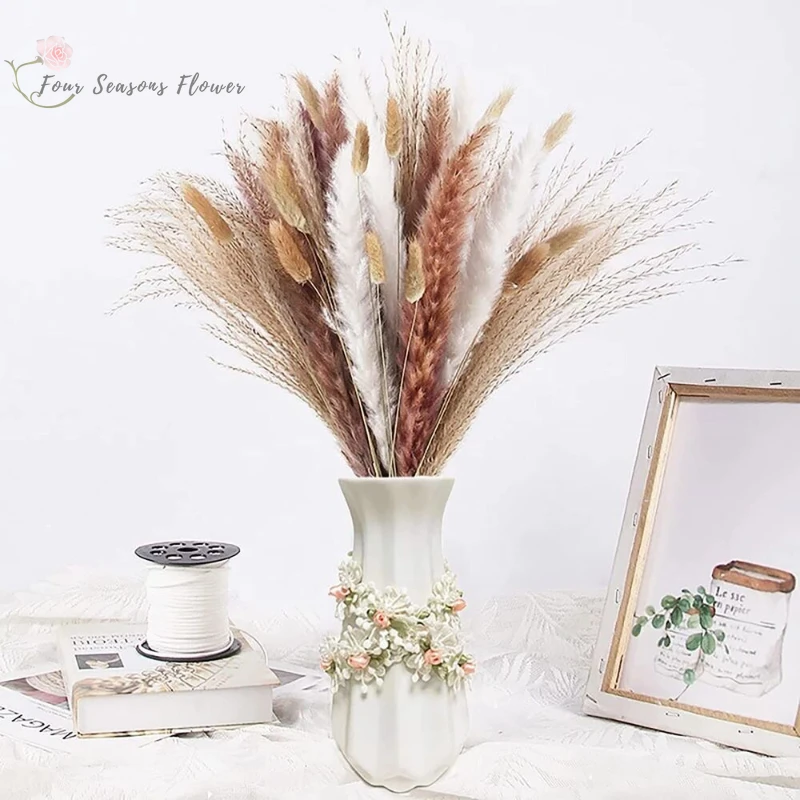 

Natural Dried Pampas Bouquet Home Autumn Decoration Dry Flowers Reed Wedding Party Centerpieces For Tables Scene Shoot Ornaments