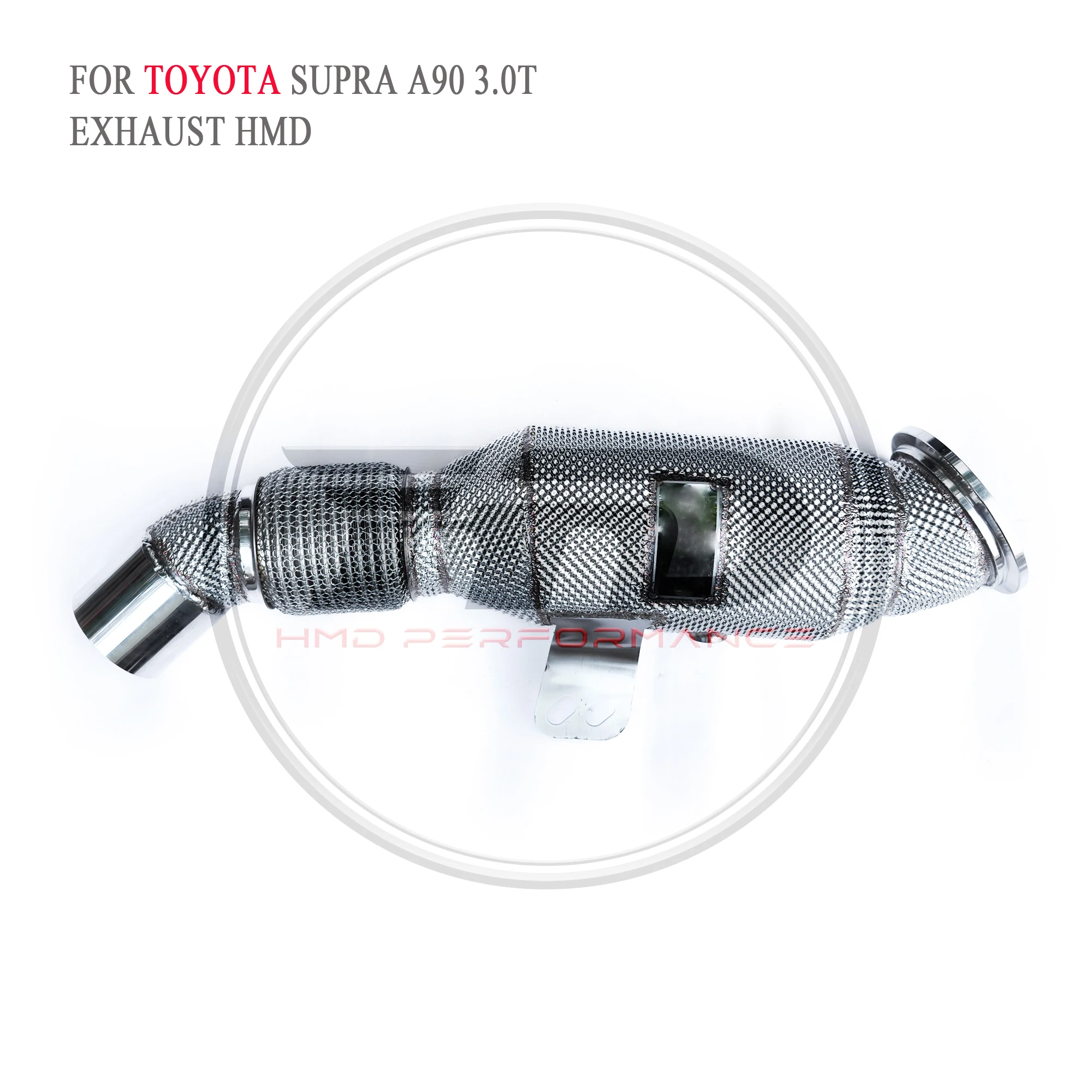 

HMD Exhaust Manifold Downpipe for Toyota Supra A90 GR 3.0T Car Accessories With Catalytic Converter Header Without cat pipe