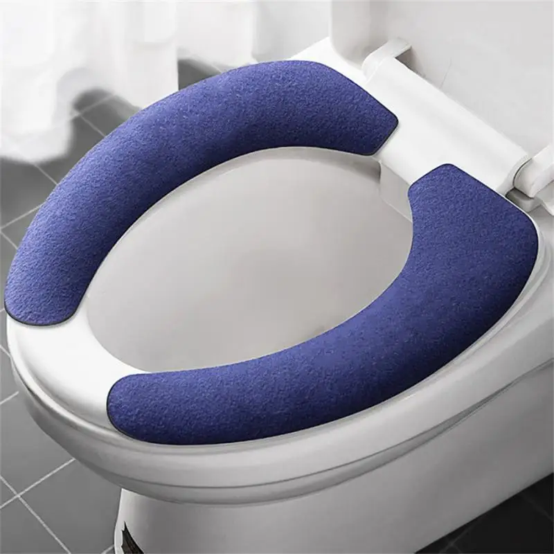 1 Pz Coprisedile Universale Per Wc Soft Wc Paste Toilet Sticky Seat Pad Lavabile Scaldino Per Bagno Coperchio Del Sedile Cuscino Solido