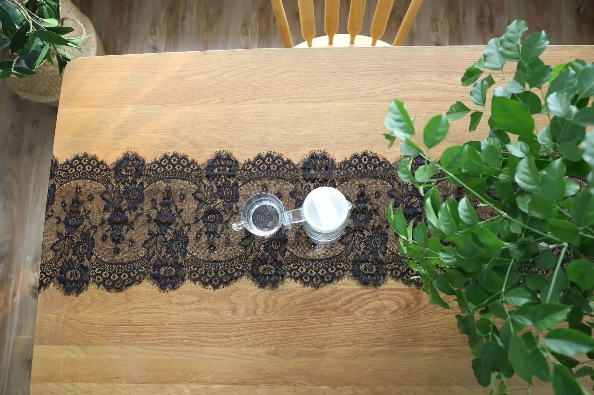 Runner Da Tavola In Pizzo Bianco 70x300cm - Decorazione Vintage Per Matrimoni - Foto 13