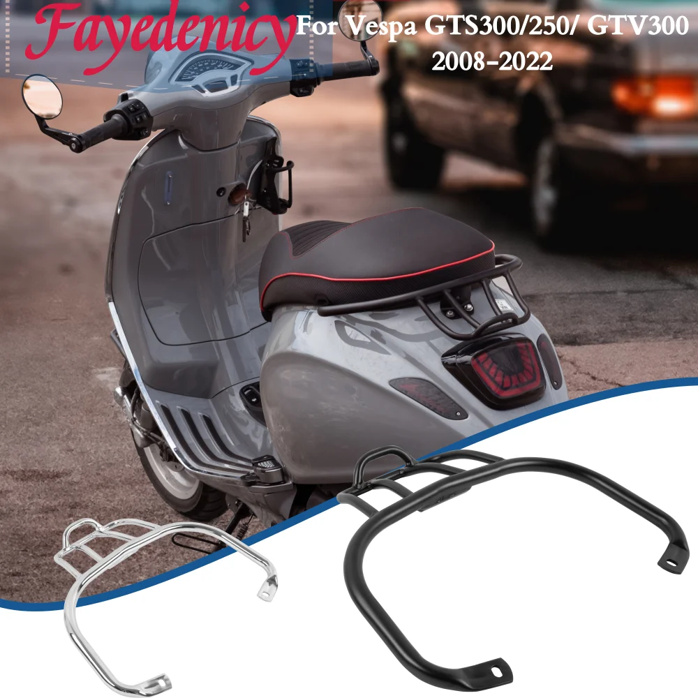 

Motorcycle Rear Bracket Luggage Bag For Vespa GTS300 GTS250 GTS 300 250 GTV300 2008-2022 2021 2020 Sports Shelf Rack Accessories