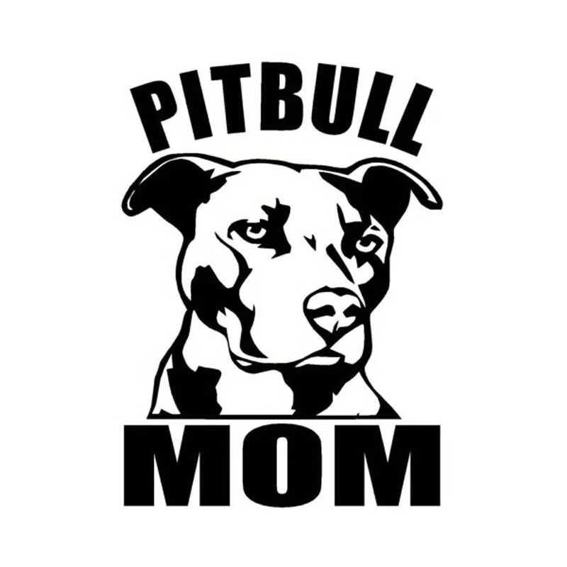 

Z1013#Car Sticker Pitbull Mom Dog Waterproof Vinyl Decal Car Accessories Pegatinas Para Coche DIY Car Styling