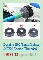 1pc Durable Ibc Tank Fittings S60X6 Coarse Threaded Cap 60Mm Female Thread To 1/2 ", 3/4", 1 "Adapter Connector