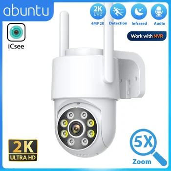 4MP HD WIFI IP Camera Outdoor Security Color Night Vision 2MP Wireless Video Surveillance Cameras Smart Human Detection iCsee 1