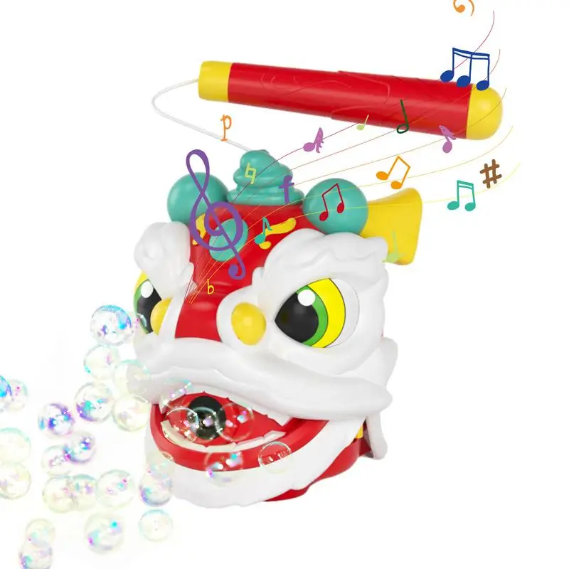 

Handheld Bubble Wand Automatic Lion Dance Bubble Maker Kid Funny Toys For Boys Girls Teens Kids Children For Parties Holidays