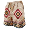 Ethnic Style 3D Print Beach Shorts Men's Vintage Casual Board Shorts Male Swimming Trunks Kids Short Pants Man Swimsuit Clothing 3