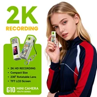 Lenovo Student Action Camera  61° HD Wide-angle Photo Video Recorder in DOPAMINE Colorway Lipstick CCD 2K Mini Thumb Camera 6