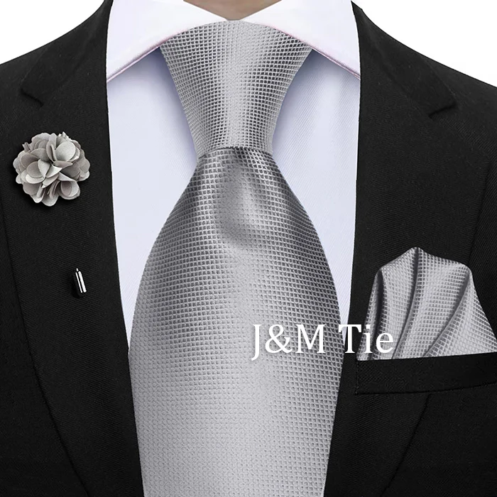 Pfauenblaues, schmales, kariertes 3-teiliges Krawatten- und Einstecktuch-Set für Männer, Bräutigam, Hochzeit, Business, lässig, stilvolle Accessoires, Geschenk – Detail 32